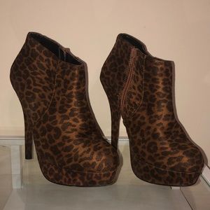 Animal Print Boots size 7
